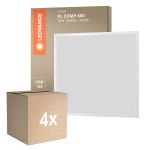 Mehrfachpackung 4x Ledvance LED Panel Compact Aluminium Weiß 33W 3630lm - 830  | 60x60cm