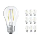 Mehrfachpackung 10x Ledvance CLASSIC LED E27 Birne Fadenlampe Klar 4.8W 470lm - 827 | Dimmbar - Ersatz für 40W