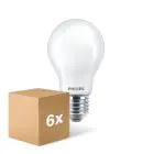 Mehrfachpackung 6x Philips Corepro LED Glühbirne E27 Birne Matt 8.5W 1055lm - 840 Ersatz Für 75W