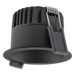 Ledvance Spot LED Foncélight Aluminium Noir 8W 680lm 36D - 930 Blanc Chaud | Diamètre 68mm - IP44 - Meilleur rendu des couleurs - Dimmable